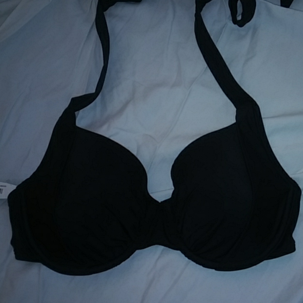 Adore Me Black bikini top NWTS